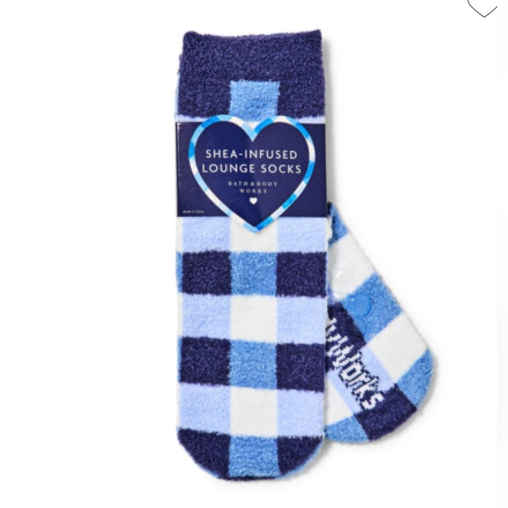 Cozy socks Blue Gingham